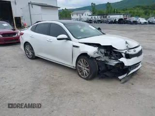 2016 Kia Optima SXL Turbo with VIN 5XXGV4L26GG115540, listed as a IAAI auction lot 42351773 with 120,546 mi miles and . Bid and sale history available at DreamBid. Image 1.