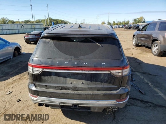 2022 Lincoln Aviator Reserve z VIN 5LM5J7XC9NGL11154, wystawiony jako Copart lot #75211154 z przebiegiem 31 869 mil mil oraz Szkoda całkowita • Salvage title. Historia ofert i sprzedaży dostępna na DreamBid. Obrazek 6.