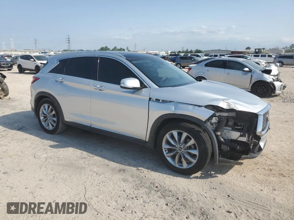 2019 Infiniti QX50 LUXE with VIN 3PCAJ5M16KF148482, listed as a Copart auction lot 53559165 with 69,307 mi miles and Salvage Title. Bid and sale history available at carsss.com. Image 4.