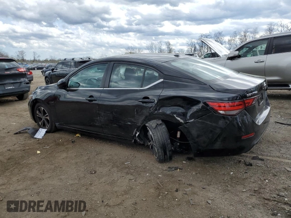 2021 Nissan Sentra SV with VIN 3N1AB8CV5MY256492, listed as a Copart auction lot 51407965 with 58,153 mi miles and Salvage title. Bid and sale history available at DreamBid. Image 2.