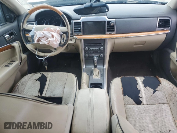 2010 Lincoln MKZ with VIN 3LNHL2JC9AR621538, listed as a Copart auction lot 57763705 with 191,487 mi miles and Salvage title. Bid and sale history available at DreamBid. Image 8.