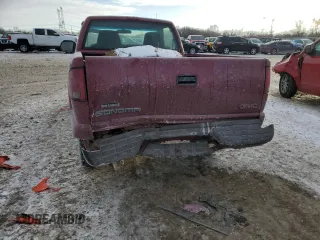 2001 GMC Sonoma SLS with VIN 1GTCS14WX1K188883, listed as a Copart auction lot 88525525 with 0 mi miles and Salvage Title. Bid and sale history available at carsss.com. Image 6.