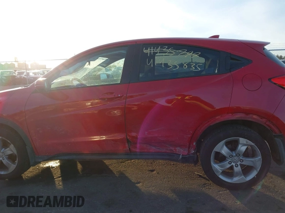 2016 Honda HR-V EX with VIN 3CZRU6H58GM733607, listed as a IAAI auction lot 41435835 with 107,931 mi miles. Bid and sale history available at carsss.com. Image 14.