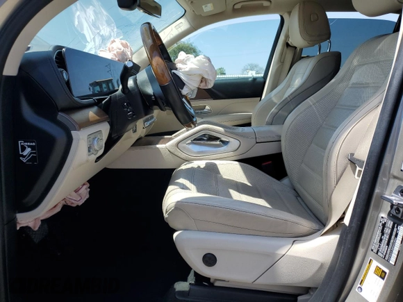2021 Mercedes-Benz GLE 450 with VIN 4JGFB5KE3MA500840, listed as a Copart auction lot 54080135 with 35,614 mi miles and Salvage title. Bid and sale history available at DreamBid. Image 7.
