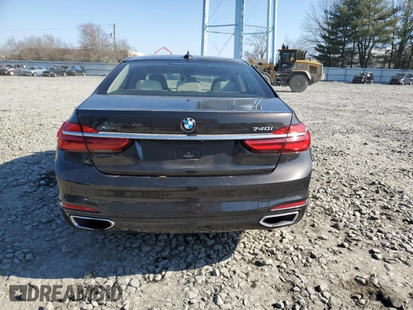 2017 BMW 7 Series 740i xDrive with VIN WBA7E4C59HGU99914, listed as a Copart auction lot 45283743 with 108,388 mi miles. Bid and sale history available at carsss.com. Image 6.