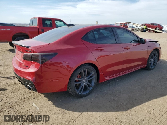 2019 Acura TLX w/A-Spec Pkg with VIN 19UUB3F62KA001108, listed as a Copart auction lot 48525965 with 42,451 mi miles and Salvage title. Bid and sale history available at DreamBid. Image 3.