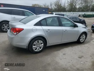 2015 Chevrolet Cruze LS with VIN 1G1PA5SH8F7111951, listed as a Copart auction lot 55272075 with 62,793 mi miles and Clean Title. Bid and sale history available at DreamBid. Image 3.