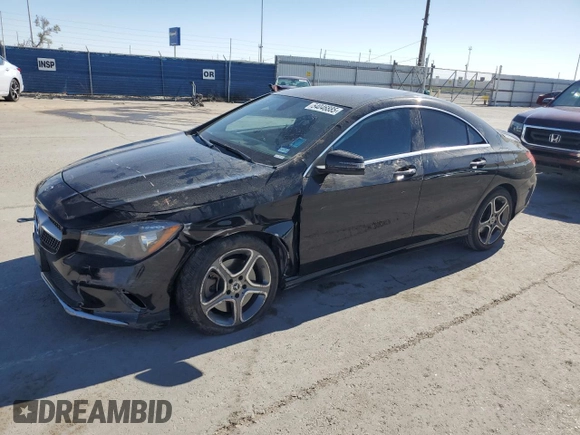 2018 Mercedes-Benz CLA with VIN WDDSJ4EB8JN556543, listed as a Copart auction lot 54046885 with 99,293 mi miles and Salvage Title. Bid and sale history available at carsss.com. Image 1.
