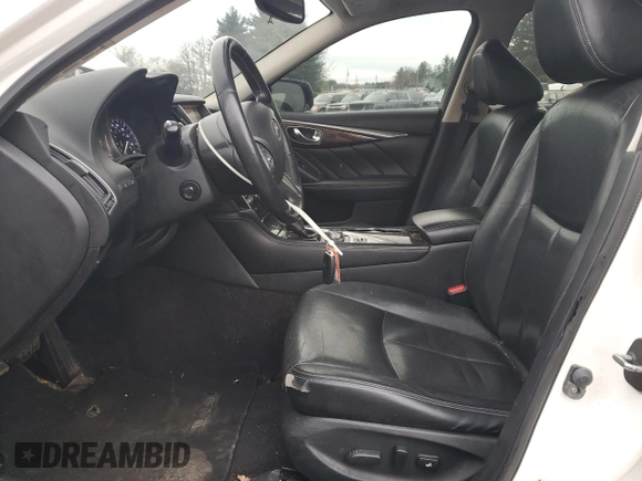 2015 Infiniti Q50 Premium with VIN JN1BV7AR1FM394225, listed as a Copart auction lot 52984735 with 128,305 mi miles and Salvage Title. Bid and sale history available at carsss.com. Image 7.
