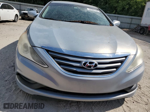 2014 Hyundai Sonata GLS with VIN 5NPEB4ACXEH834108, listed as a Copart auction lot 55302165 with 216,792 mi miles and Clean Title. Bid and sale history available at carsss.com. Image 5.