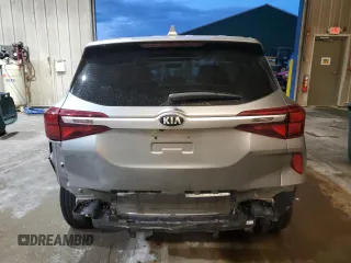 2021 Kia Seltos LX with VIN KNDEPCAA9M7153631, listed as a Copart auction lot 46124535 with 75,839 mi miles and Salvage Title. Bid and sale history available at carsss.com. Image 6.