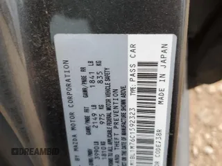 2012 Mazda 3 i Grand Touring with VIN JM1BL1M76C1592323, listed as a Copart auction lot 47730115 with 100,393 mi miles and Clean Title. Bid and sale history available at DreamBid. Image 12.