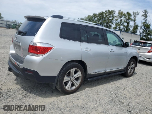 2013 Toyota Highlander Limited с VIN 5TDDK3EH5DS264104, выставлен на аукционе Copart как лот 61415115 с пробегом 110 745 миль миль и Чистый • Clean title. История ставок и продаж доступна на DreamBid. Изображение 3.