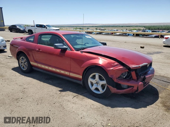 2005 Ford Mustang Deluxe with VIN 1ZVFT80N155171312, listed as a Copart auction lot 57504585 with 141,922 mi miles and Salvage title. Bid and sale history available at DreamBid. Image 4.