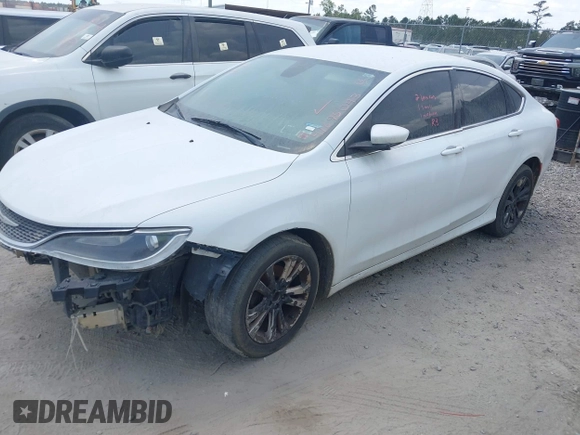 2015 Chrysler 200 Limited with VIN 1C3CCCAB0FN723403, listed as a IAAI auction lot 41695043 with 248,366 mi miles and . Bid and sale history available at carsss.com. Image 2.