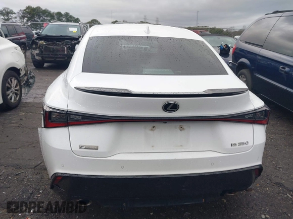 2021 Lexus IS with VIN JTHGZ1B23M5039150, listed as a IAAI auction lot 41228183 with 107,671 mi miles. Bid and sale history available at carsss.com. Image 6.