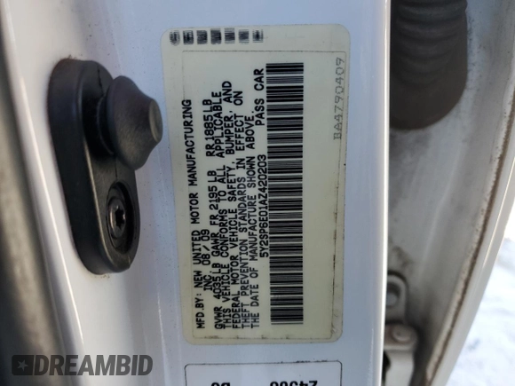 2010 Pontiac Vibe w/1SB with VIN 5Y2SP6E01AZ420203, listed as a Copart auction lot 45582535 with 245,409 mi miles and Salvage Title. Bid and sale history available at carsss.com. Image 14.