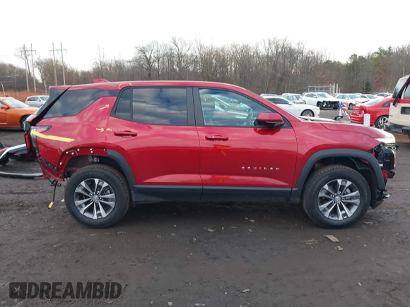 2025 Chevrolet Equinox AWD LT with VIN 3GNAXPEG3SL111704, listed as a IAAI auction lot 41194434 with 2,091 mi miles. Bid and sale history available at carsss.com. Image 14.