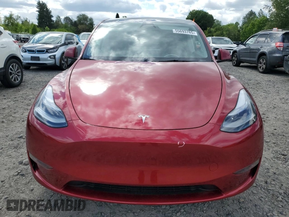 2024 Tesla Model Y Long Range with VIN 7SAYGDEE3RF196043, listed as a Copart auction lot 55693765 with 13,865 mi miles and Salvage title. Bid and sale history available at DreamBid. Image 5.