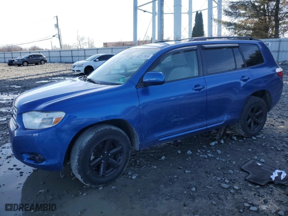 2008 Toyota Highlander with VIN JTEES41A082020825, listed as a Copart auction lot 50257665 with 189,308 mi miles and Salvage Title. Bid and sale history available at carsss.com. Image 1.