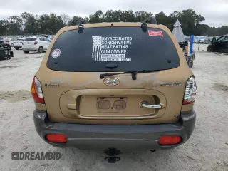 2001 Hyundai Santa Fe GLS with VIN KM8SC83D61U039954, listed as a Copart auction lot 86175224 with 378,265 mi miles and Salvage Title. Bid and sale history available at carsss.com. Image 6.