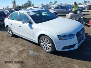 2014 Audi A4 Premium with VIN WAUAFAFL0EN004342, listed as a IAAI auction lot 41233660 with 120,191 mi miles. Bid and sale history available at carsss.com. Image 1.