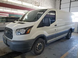 2018 Ford Transit with VIN 1FTYR1ZG1JKB21107, listed as a Copart auction lot 44727345 with 159,010 mi miles and Salvage Title. Bid and sale history available at carsss.com. Image 1.