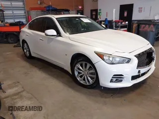 2014 Infiniti Q50 Premium with VIN JN1BV7AP0EM679026, listed as a IAAI auction lot 42225108 with 96,656 mi miles and . Bid and sale history available at DreamBid. Image 1.