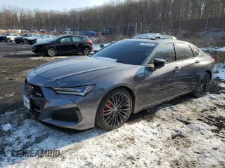 2021 Acura TLX Type S with VIN 19UUB7F04MA001598, listed as a Copart auction lot 41467135 with 54,187 mi miles and Salvage Title. Bid and sale history available at carsss.com. Image 1.
