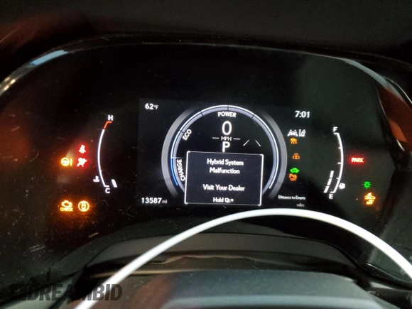 2023 Lexus RX 350h with VIN 2T2BBMCA5PC013398, listed as a Copart auction lot 50963615 with 13,587 mi miles and Salvage Title. Bid and sale history available at DreamBid. Image 9.