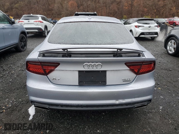 2017 Audi A7 Premium Plus with VIN WAUW3AFC6HN032682, listed as a Copart auction lot 82169794 with 47,973 mi miles and Non Repairable. Bid and sale history available at carsss.com. Image 6.