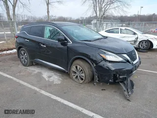 2020 Nissan Murano SV with VIN 5N1AZ2BSXLN158000, listed as a IAAI auction lot 41290253 with 80,239 mi miles. Bid and sale history available at carsss.com. Image 1.