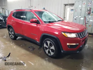 2018 Jeep Compass Latitude with VIN 3C4NJDBB8JT180048, listed as a Copart auction lot 45653135 with 147,279 mi miles and Salvage title. Bid and sale history available at DreamBid. Image 4.