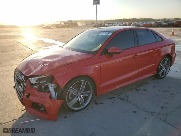 2020 Audi A3 Sedan S line Premium Plus with VIN WAUJEGFF8LA000883, listed as a Copart auction lot 73154964 with 42,779 mi miles and Salvage Title. Bid and sale history available at carsss.com. Image 1.
