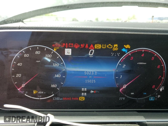 2024 Mercedes-Benz GLS 450 with VIN 4JGFF5KE6RB165577, listed as a Copart auction lot 56456895 with 15,025 mi miles and Clean title. Bid and sale history available at DreamBid. Image 9.