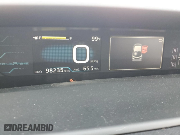 2017 Toyota Prius Plus with VIN JTDKARFP2H3060970, listed as a Copart auction lot 66115595 with 98,235 mi miles and Salvage title. Bid and sale history available at DreamBid. Image 9.