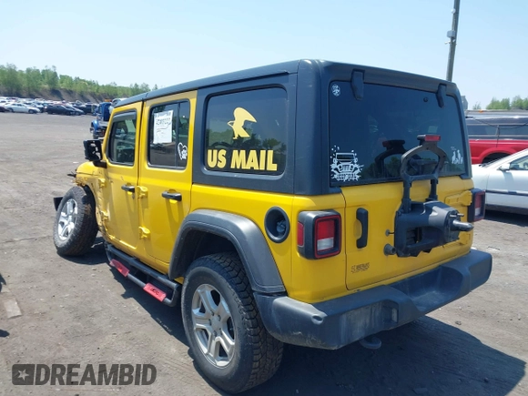 2021 Jeep Wrangler Unlimited Sport with VIN 1C4HJXKN9MW709420, listed as a IAAI auction lot 42403223 with 154,299 mi miles and . Bid and sale history available at DreamBid. Image 3.