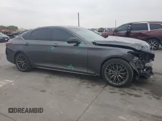 2018 Genesis G80 Sport with VIN KMHGN4JB8JU240796, listed as a Copart auction lot 78517364 with 89,858 mi miles and Salvage Title. Bid and sale history available at DreamBid. Image 4.