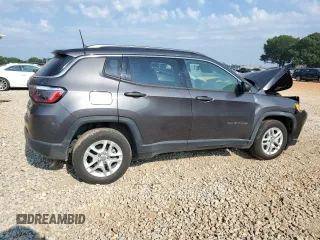 2020 Jeep Compass Sport with VIN 3C4NJCAB6LT253304, listed as a Copart auction lot 63483895 with 55,051 mi miles and Salvage title. Bid and sale history available at DreamBid. Image 3.
