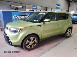 2016 Kia Soul + with VIN KNDJP3A57G7819715, listed as a Copart auction lot 50772065 with 95,707 mi miles and Salvage Title. Bid and sale history available at carsss.com. Image 1.