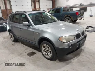 2005 BMW X3 3.0i z VIN WBXPA93435WD23905, wystawiony jako IAAI lot #42452965 z przebiegiem 114 101 mil mil oraz . Historia ofert i sprzedaży dostępna na DreamBid. Obrazek 1.