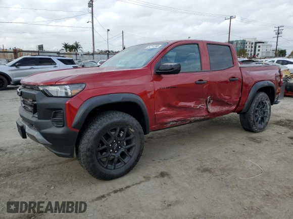 2023 Chevrolet Colorado 4WD Trail Boss with VIN 1GCPTEEK7P1185939, listed as a Copart auction lot 54711295 with 3,476 mi miles and Salvage Title. Bid and sale history available at carsss.com. Image 1.