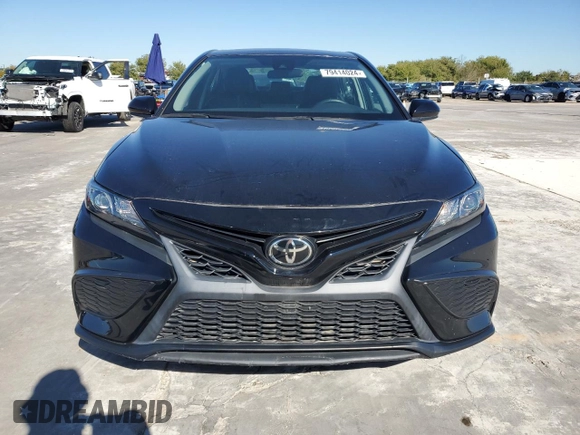 2021 Toyota Camry SE Nightshade with VIN 4T1G11AK6MU583802, listed as a Copart auction lot 79414024 with 6,827 mi miles and Salvage Title. Bid and sale history available at DreamBid. Image 5.