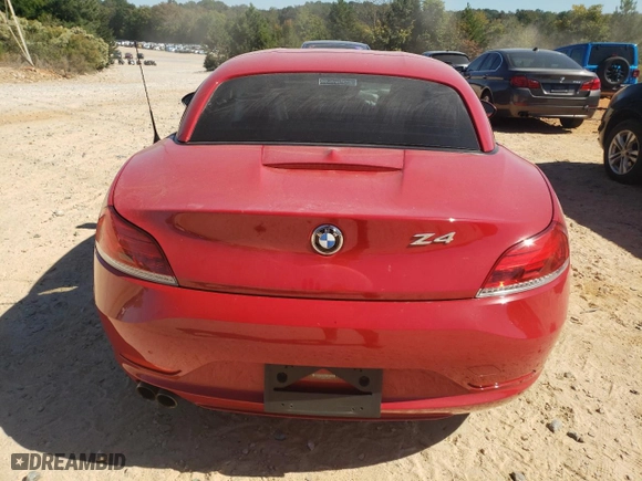 2014 BMW Z4 sDrive28i with VIN WBALL5C53EP556601, listed as a Copart auction lot 75437204 with 51,912 mi miles and Salvage Title. Bid and sale history available at carsss.com. Image 6.