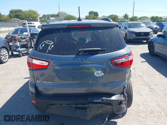 2020 Ford EcoSport SE with VIN MAJ6S3GL3LC317804, listed as a IAAI auction lot 41737555 with 67,582 mi miles and . Bid and sale history available at DreamBid. Image 17.