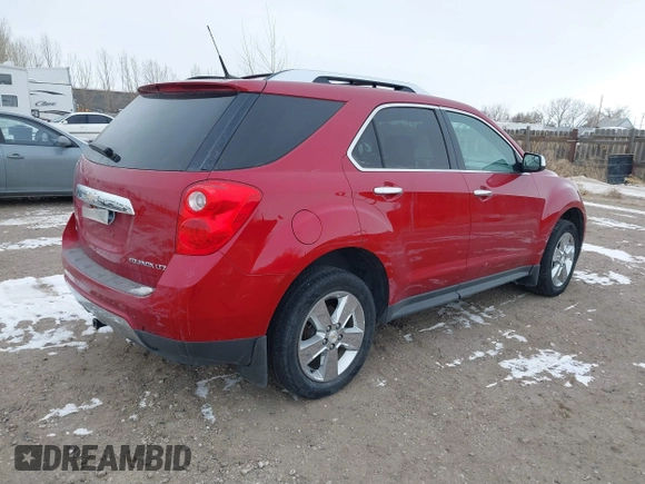2013 Chevrolet Equinox LTZ with VIN 1GNFLGEK1DZ104011, listed as a IAAI auction lot 41424044 with 118,893 mi miles. Bid and sale history available at carsss.com. Image 4.