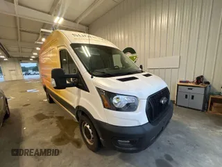 2023 Ford Transit Cargo with VIN 1FTBR1X81PKA75434, listed as a IAAI auction lot 42742887 with 5,111 mi miles and . Bid and sale history available at DreamBid. Image 21.