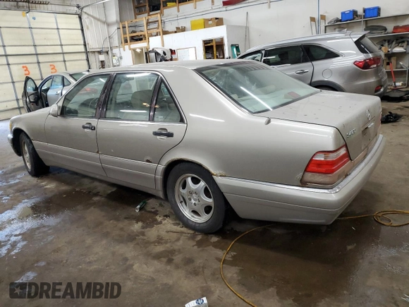 1997 Mercedes-Benz S-Class with VIN WDBGA43GXVA348562, listed as a Copart auction lot 84334784 with 0 mi miles and Clean Title. Bid and sale history available at carsss.com. Image 2.