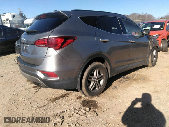 2018 Hyundai Santa Fe Sport 2.4L with VIN 5XYZU3LB7JG548261, listed as a IAAI auction lot 41142178 with 1 mi miles. Bid and sale history available at carsss.com. Image 4.