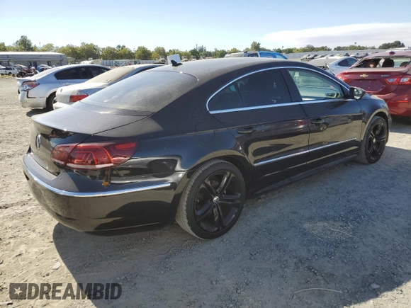 2013 Volkswagen CC R-Line with VIN WVWBP7AN0DE553831, listed as a Copart auction lot 61788784 with 134,430 mi miles and Salvage Title. Bid and sale history available at carsss.com. Image 3.